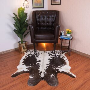Tri-Colour Genuine Cowhide Rug – 5x5.5 FT | ON Stop Shop
